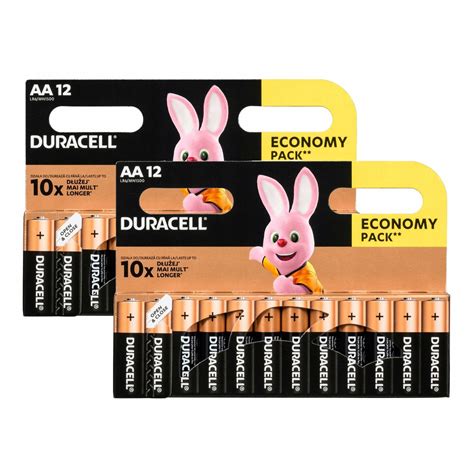 24x Baterie Alkaliczne Paluszki Duracell Mn1500 Lr6 Aa 3000mah Duralock