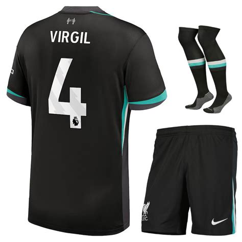 Maillot Kit Enfant Liverpool Exterieur 2024 2025 Virgil Foot Soccer Pro