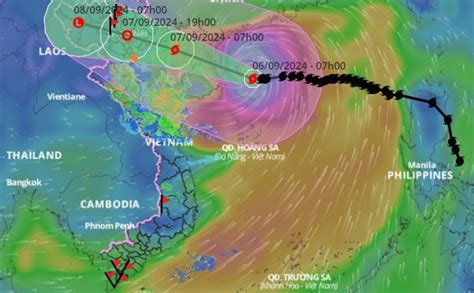sieu bao yagi  quet  trung quoc truoc khi  bo viet nam