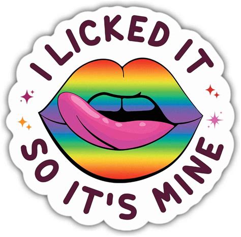 Amazon Lesbian Stickers LGBTQ Decals I Licked It So It S Mine