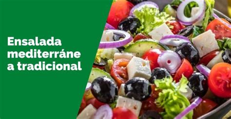 Ensalada Mediterránea Tradicional Una Receta Muy Fácil De Preparar