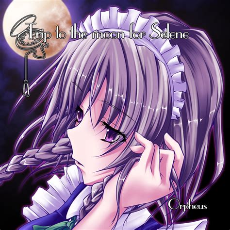 Safebooru 1girl Album Cover Braid Cover Full Moon Hair Tucking Izayoi