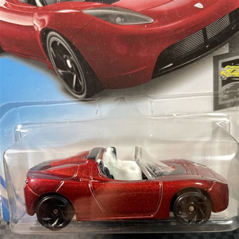 Yahoo オークション ホットウィール Hot wheels TESLA ROADSTER WITH