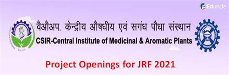 Csir Cimap Invites For The Post Of Jrf