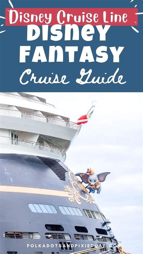 the disney cruise line fantasy cruise ship with text overlay