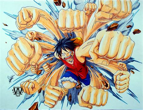 Luffy One Piece Puedes Ver El Poseso Del Dibujo Aqu Https