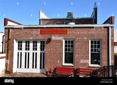 Orlando Fire Museum At Loch Haven Park In Orlando Florida Stock Photo