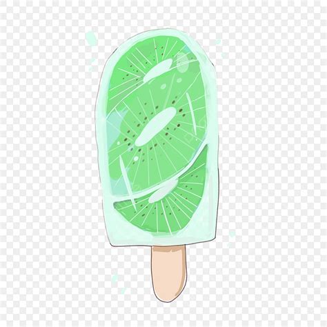 Ice Cool White Transparent Summer Ice Drink Cool Cartoon Hand Painted