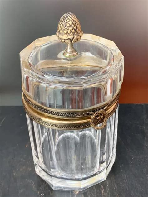 Bonbonni Re Bo Te Couverte En Cristal Taill Baccarat Cameo Vase P Te