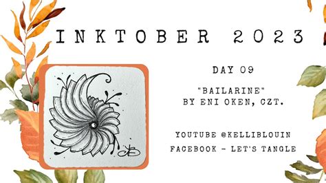 15 Minutes Of Zen Inktober 2023 Day 9 Bailarine YouTube