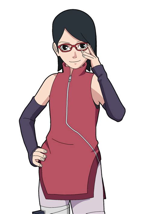 Sarada Uchiha Naruto Ol Render By Lukasokumura21 By Lukasokumura21 On