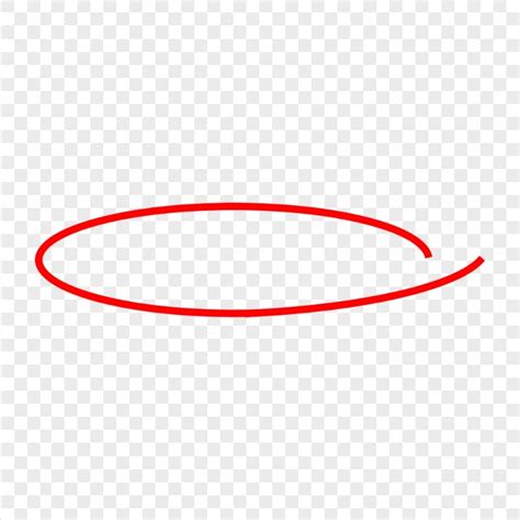 Red Marker Sketch Oval Circle Hd Png Citypng