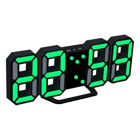 Zaroyeax Modern Digital Led Table Desk Night Wall Clock Alarm Watch