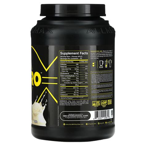 Allmax Sport Allpro Advanced Protein Vanilla Lb G