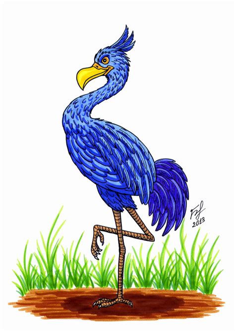 The Blue Flamingo by Goldy--Gry on DeviantArt