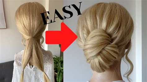 Easy Chignon Hairstyle Quick Low Chignon Own That Crown