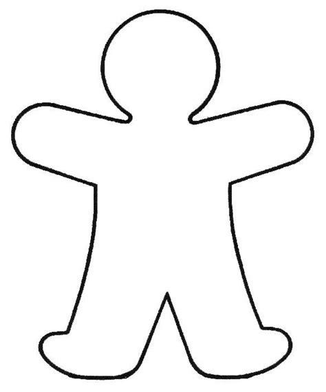 Gingerbread Man Body Outline The Best Selection Of Royalty Free Body