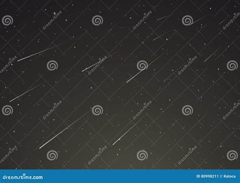 Night Sky With Shooting Star Stock Vector Illustration Of Star Cool