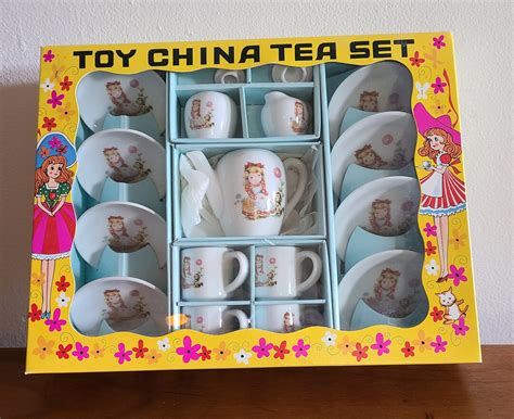 Vintage Toy China Tea Set Made In Japan Tea Set 1950 S Etsy