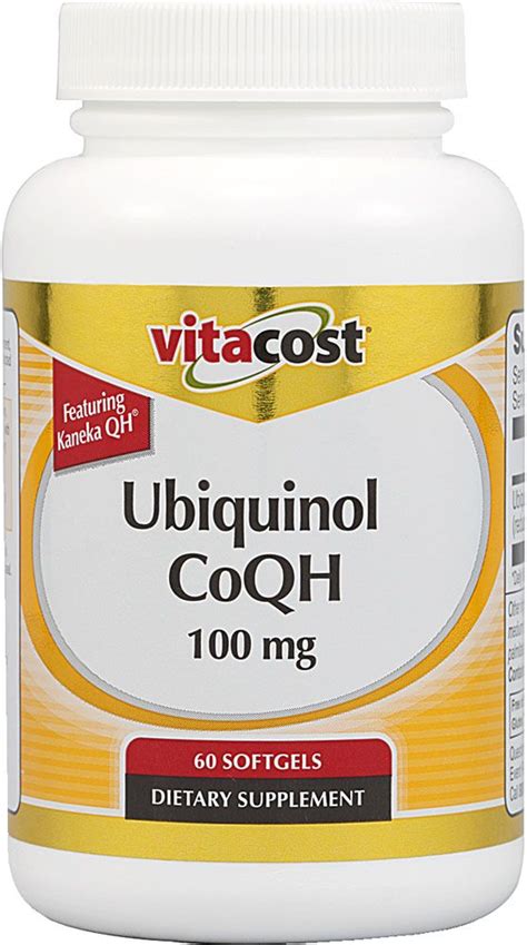 Vitacost Ubiquinol CoQH Featuring Kaneka QH Setandsave Leptin And