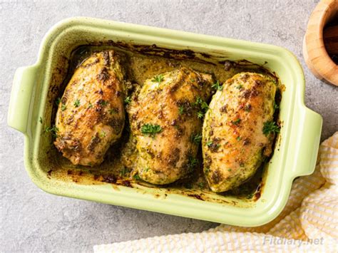 Oven Baked Pesto Chicken Fit Diary