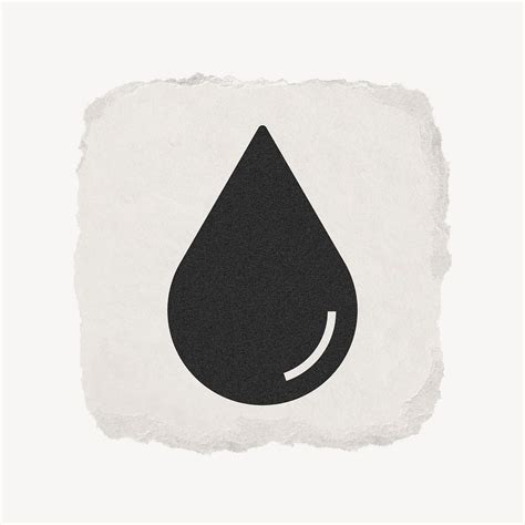 Water Drop Environment Icon Ripped Free Icons Rawpixel