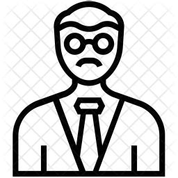 Business Person Icon - Download in Line Style