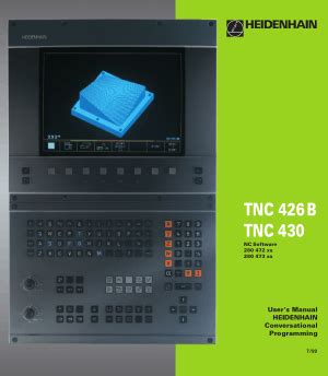 Heidenhain TNC 426 B 430 Conversational Manual Pdf CNC Manual