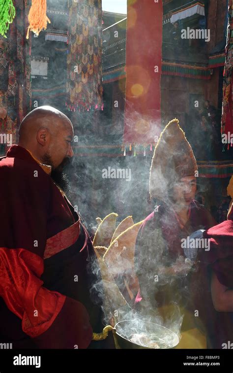 Xigaze China S Tibet Autonomous Region Th Dec Buddhists Burn