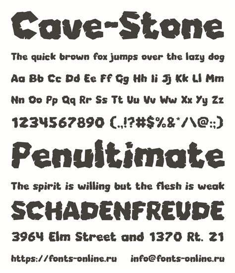Cave Stone Font
