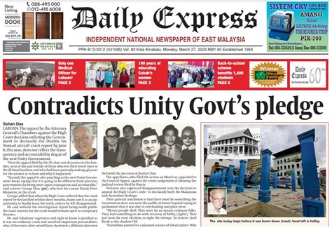 Daily Express Malaysia On Twitter Today S Front Page Contradicts