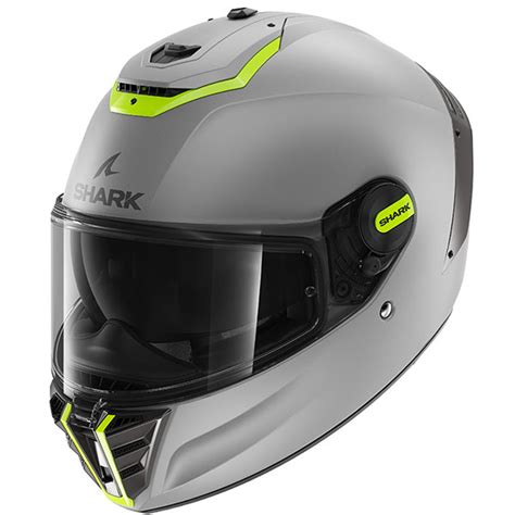 Shark Spartan Rs Blank Matt Silver Yellow Free Uk Delivery