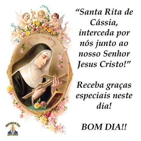 Bom Dia Santa Rita Frame Prayers