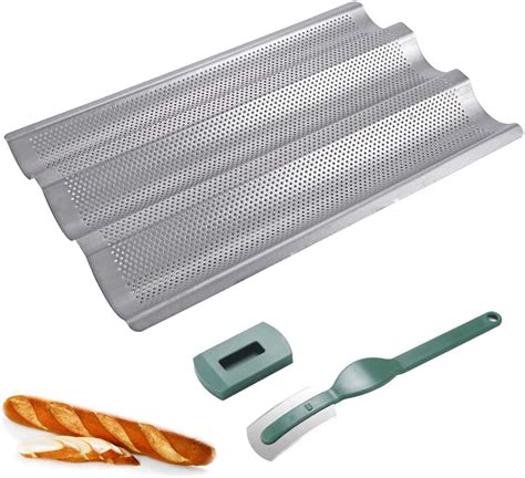 Plaque De Cuisson Anti Adh Sive Pour Baguette Moule Pain Perfor