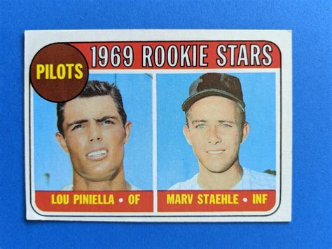 1969 Topps Seattle Pilots Rookie Stars 394 Lou Piniella Marv