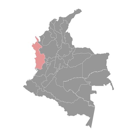 Choco department map, administrative division of Colombia. 29311095 ...