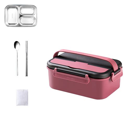 ZJWJJ Bento Boxs Portable Self Heating Insulation Box Stainless Steel