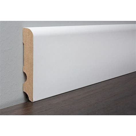 LOGOCLIC Sockelleiste Weiß 260 cm x 16 mm x 90 mm MDF BAUHAUS