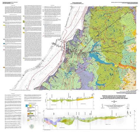 Map : Surficial geology of the Penns Grove and Wilmington South quadra ...