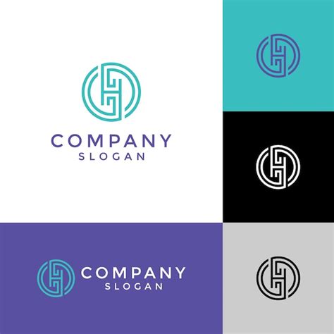 Premium Vector Memorable And Modern Initial Letter Gh Or Hg Monogram Logo