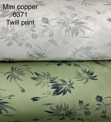 Width Cotton Twill Print Shirt Fabric At Rs Meter Twill Fabric