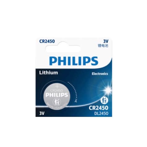 ถ่านรีโมท Philips Cr2450 Lithium 3v จำนวน 1ก้อน ของใหม่ ของแท้ Shopee