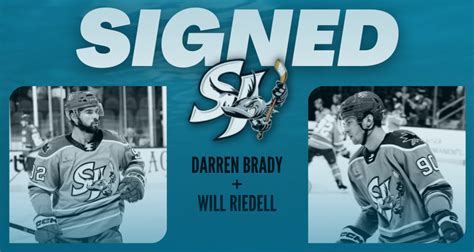 San Jose Barracuda Sign Defensemen Darren Brady And Will Riedell To Ahl