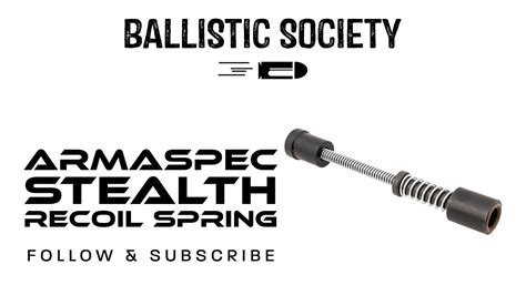 Armaspec Stealth Recoil Spring Review Tuning And Install Youtube