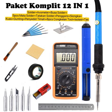 Jual Solder Listrik Watt Murah Paket Penyedot Penghisap Timah Set