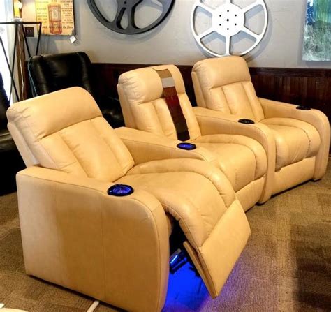 Leather Home Theater Seating Contemporary Home Cinema Austin By