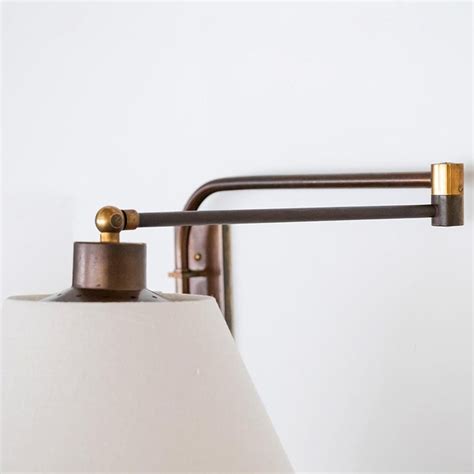 French Brass Swing Arm Wall Sconce At 1stdibs