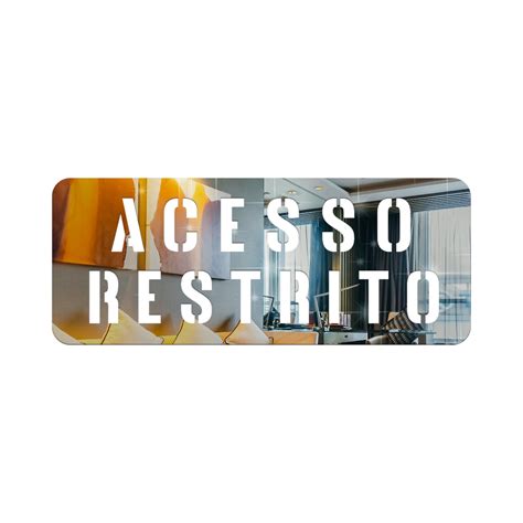 Espelho Decorativo Em Acrílico Placa Acesso Restrito Shopee Brasil