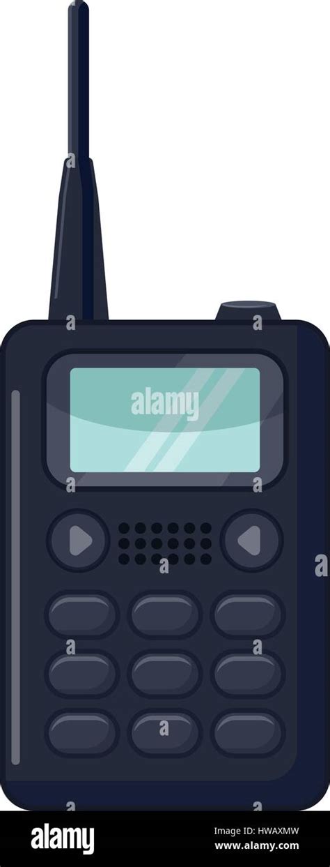 Portable Handheld Radio Icon Cartoon Style Stock Vector Image Art