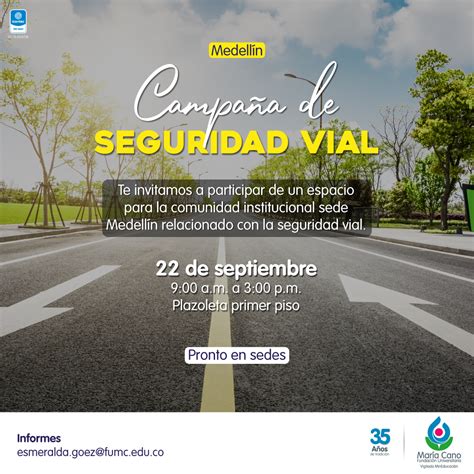 Medellín Campaña de Seguridad Vial Maria Cano